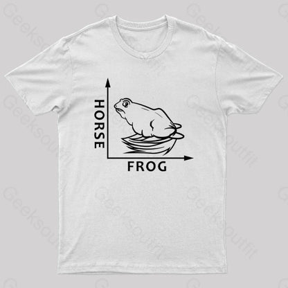 Frog Or Horse Geek T-Shirt White / S