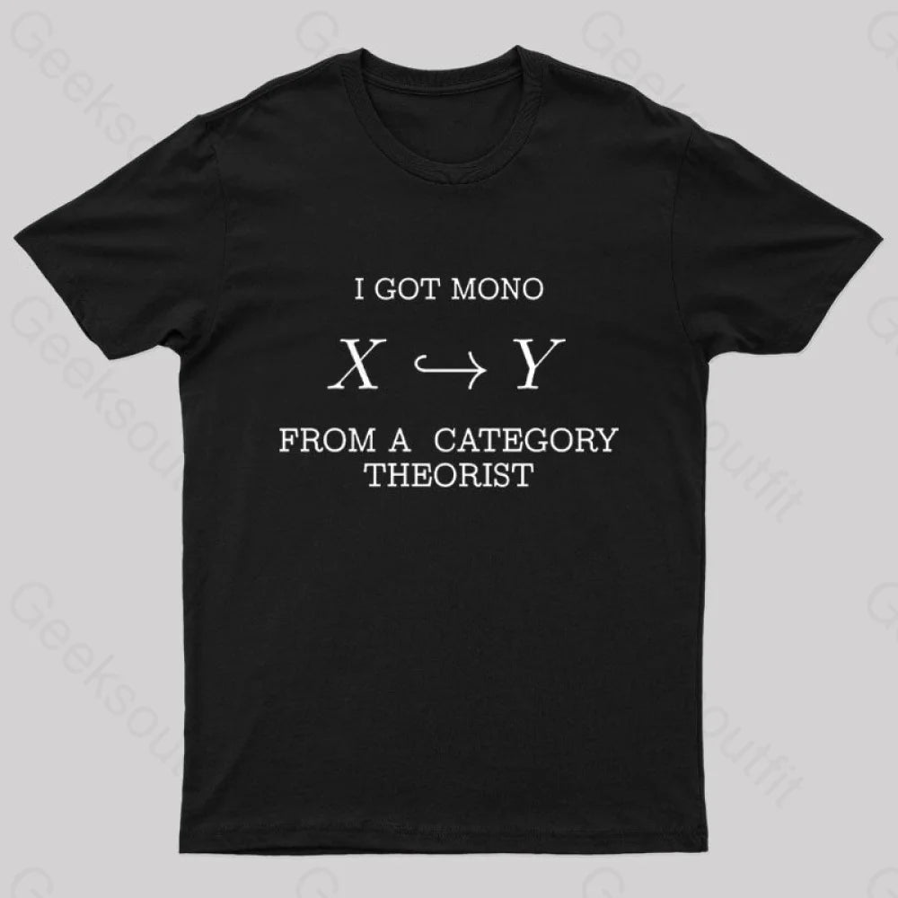 From A Category Theorist Geek T-Shirt Black / S