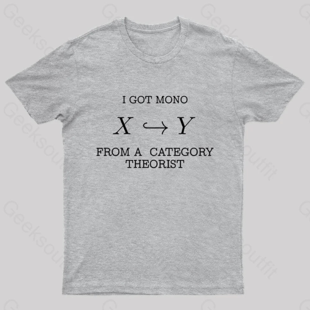 From A Category Theorist Geek T-Shirt Grey / S