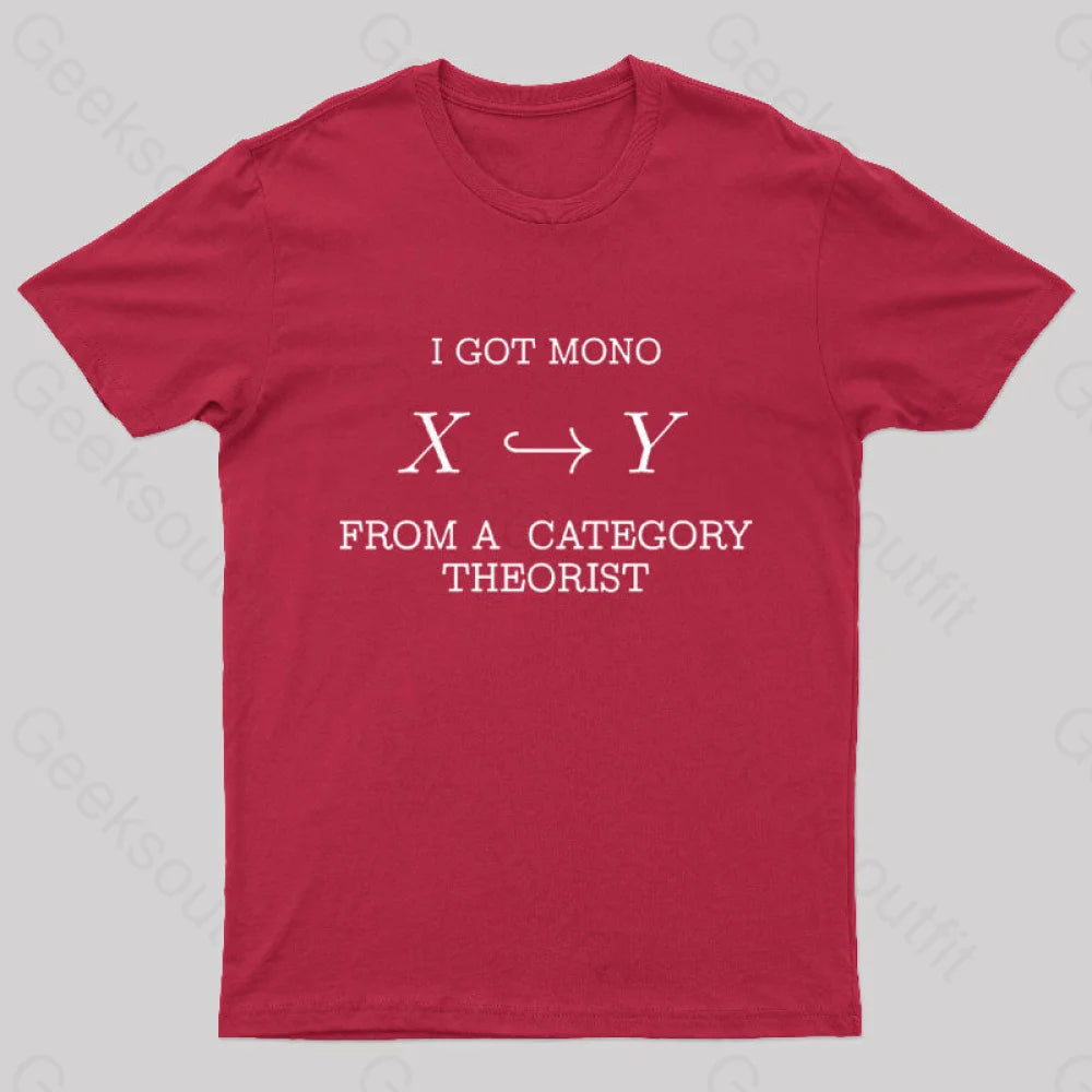 From A Category Theorist Geek T-Shirt Red / S