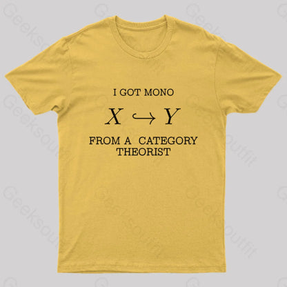 From A Category Theorist Geek T-Shirt Yellow / S