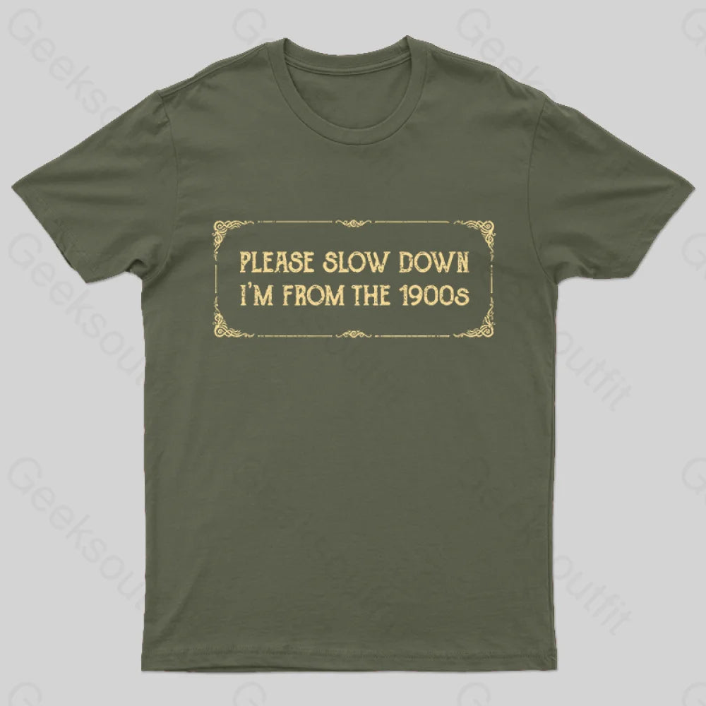 From The 1900S T-Shirt Army Green / S