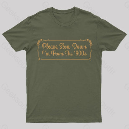 From The 1900S Vintage T-Shirt Army Green / S