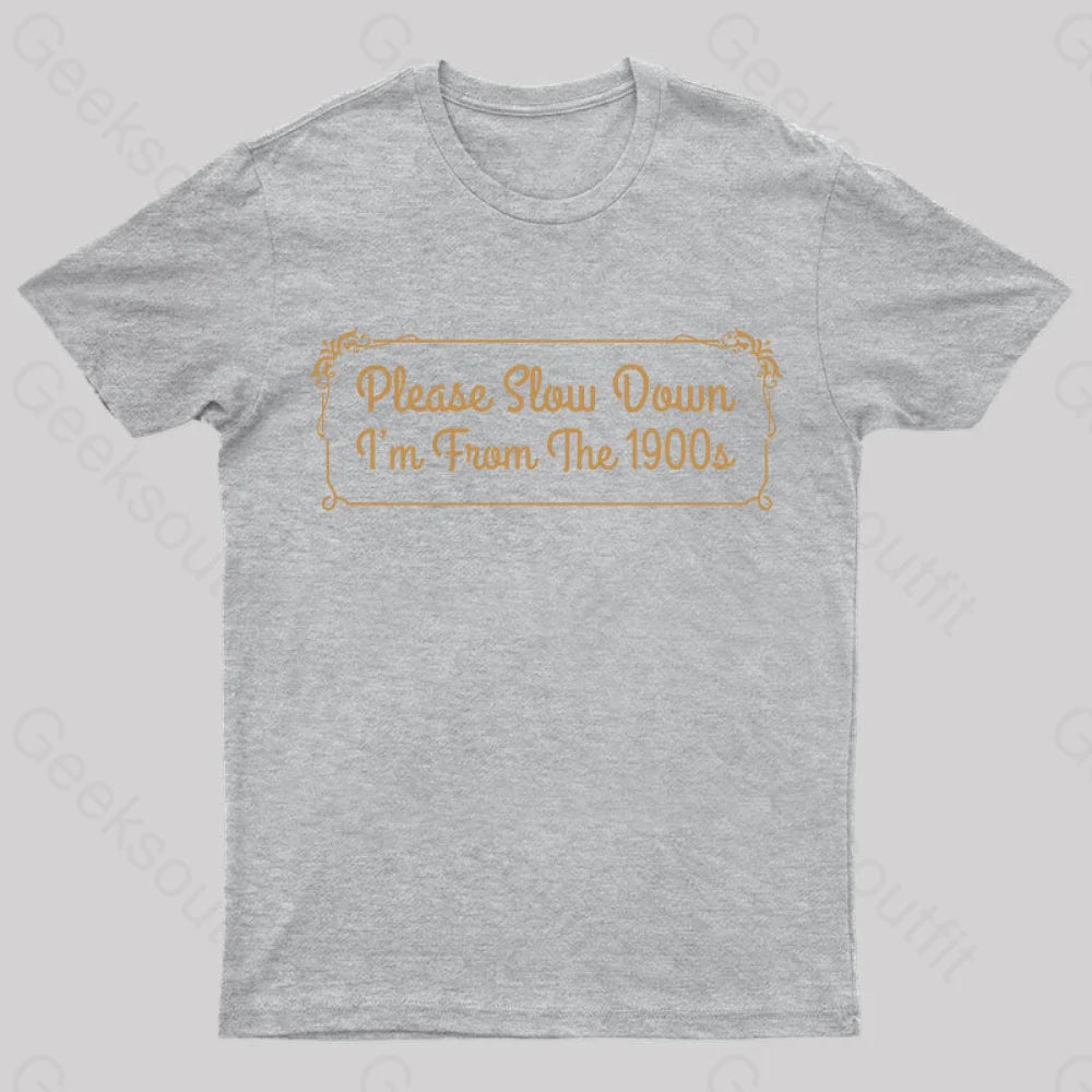 From The 1900S Vintage T-Shirt Grey / S