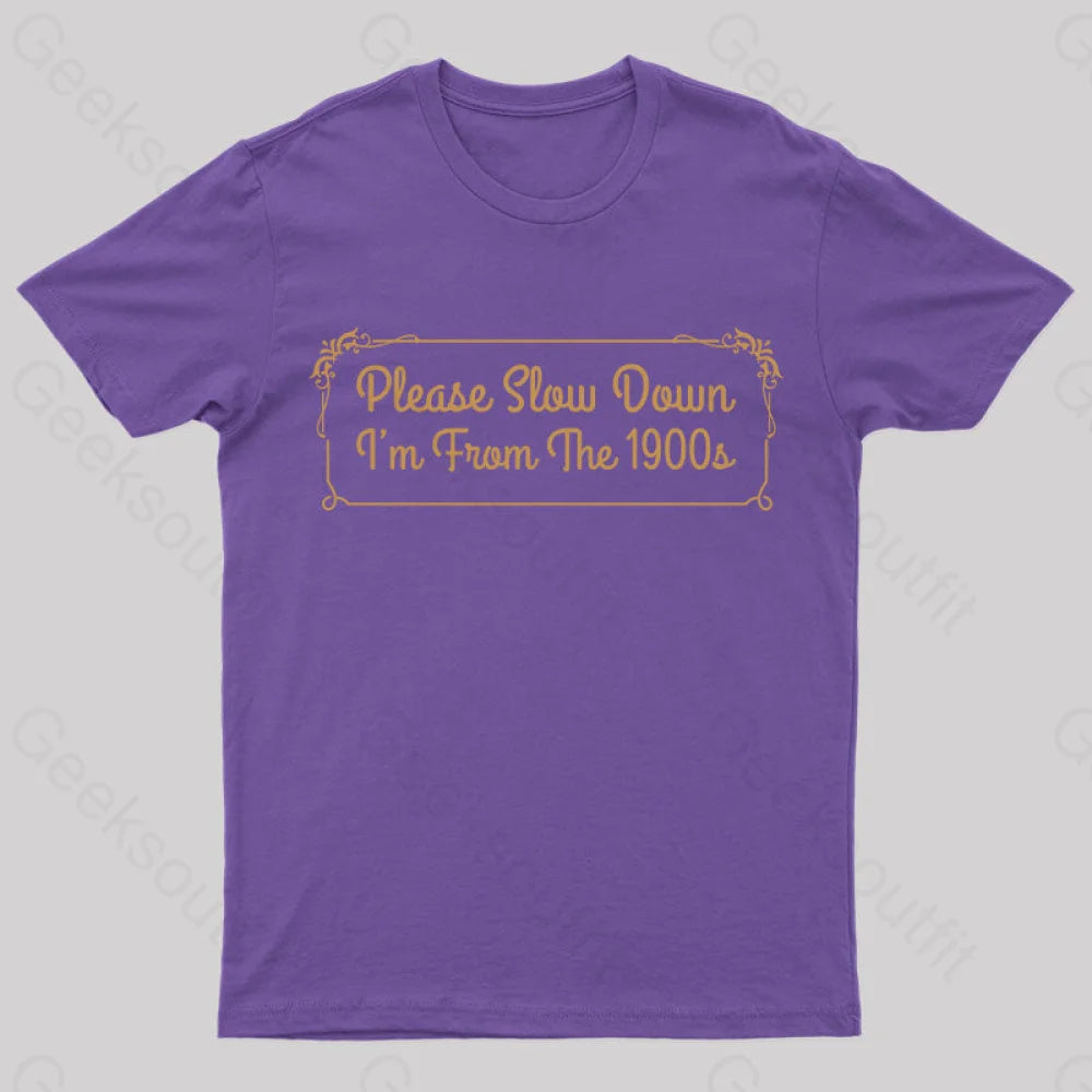 From The 1900S Vintage T-Shirt Purple / S