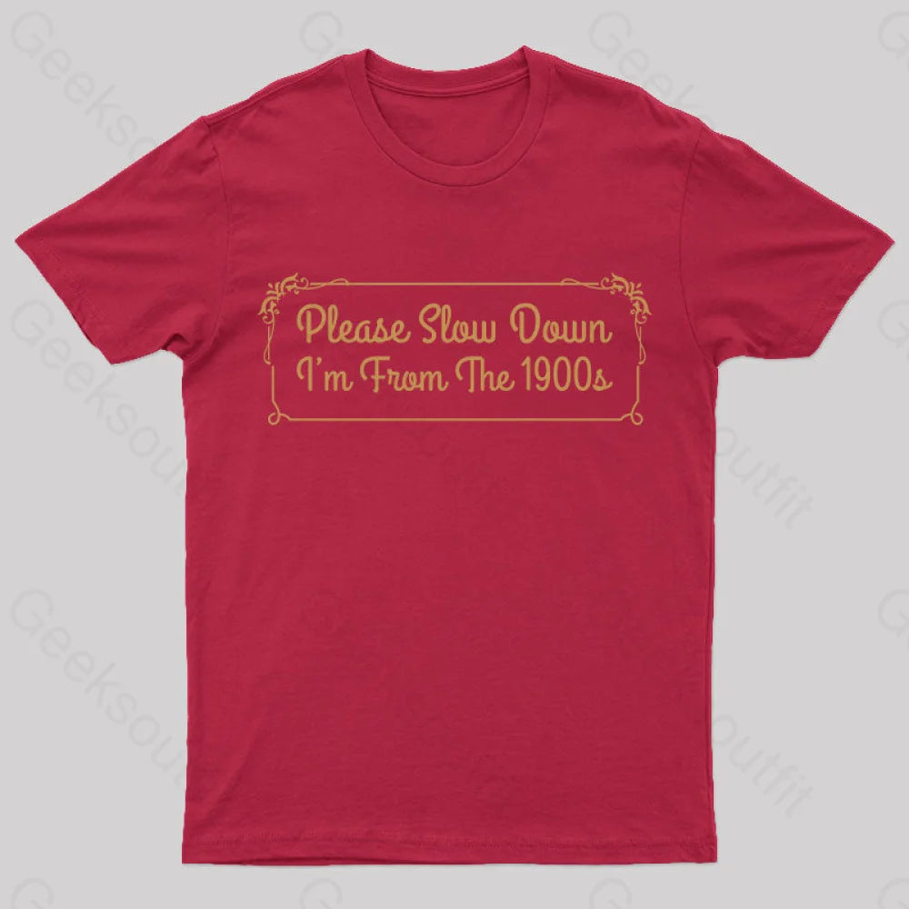 From The 1900S Vintage T-Shirt Red / S