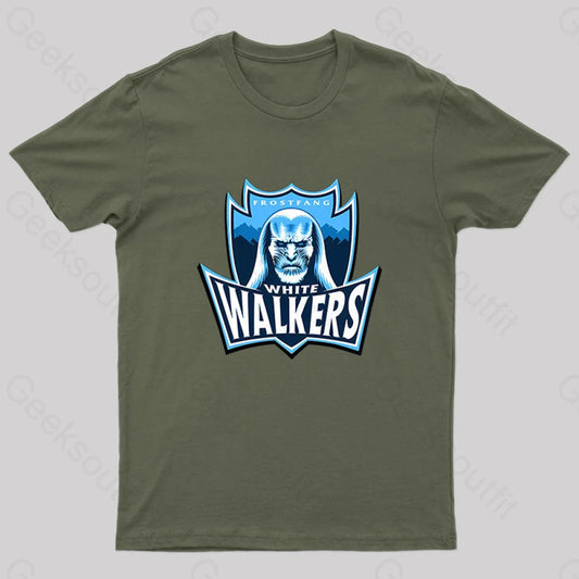 Frostfang White Walkers Nerd T-Shirt Army Green / S