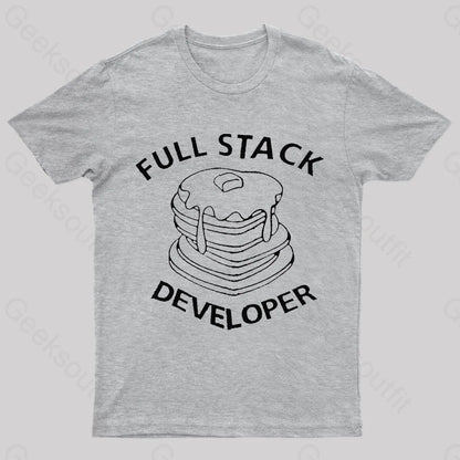 Full Stack Developer Nerd T-Shirt Grey / S