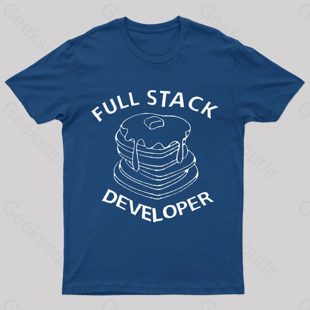 Full Stack Developer Nerd T-Shirt Navy / S