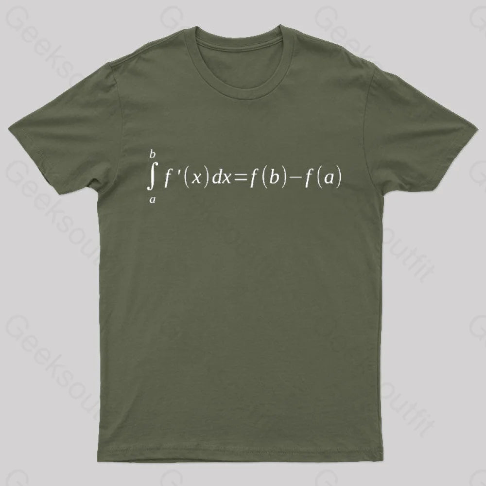 Fundamental Theorem Of Calculus T-Shirt Army Green / S