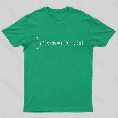 Fundamental Theorem Of Calculus T-Shirt Green / S