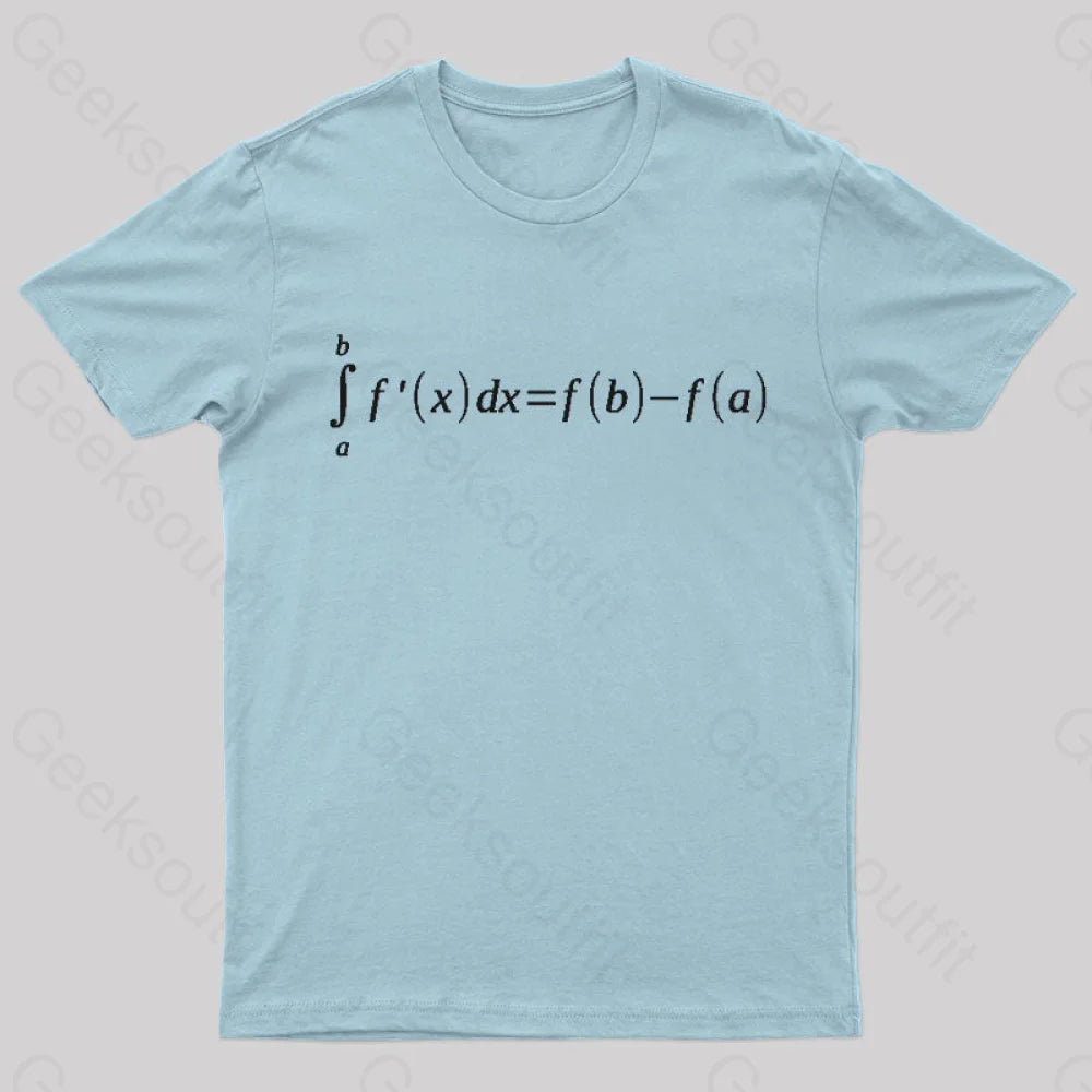 Fundamental Theorem Of Calculus T-Shirt Light Blue / S