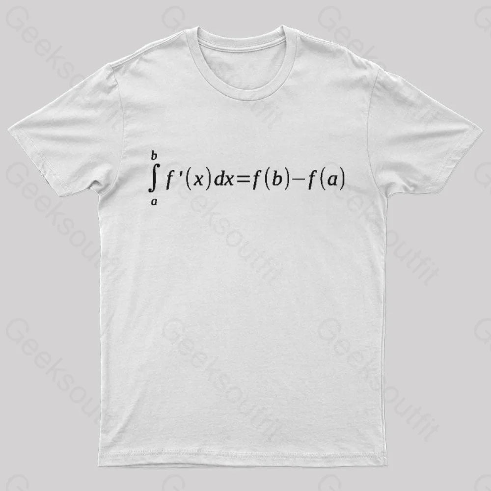 Fundamental Theorem Of Calculus T-Shirt White / S