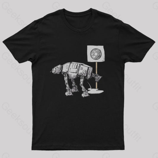 Funny At-At T-Shirt Black / S Yc