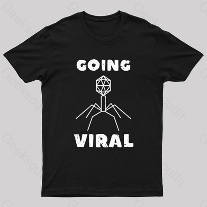 Funny Biology Going Nerd T-Shirt Black / S