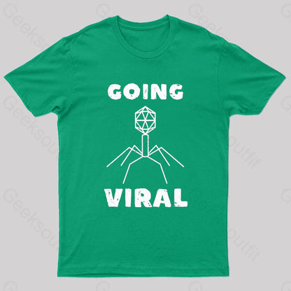 Funny Biology Going Nerd T-Shirt Green / S