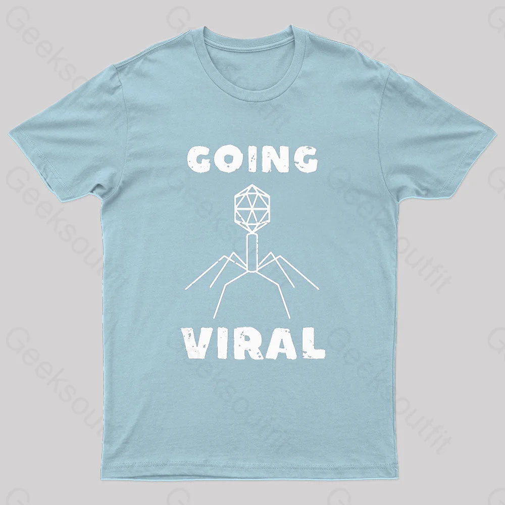 Funny Biology Going Nerd T-Shirt Light Blue / S