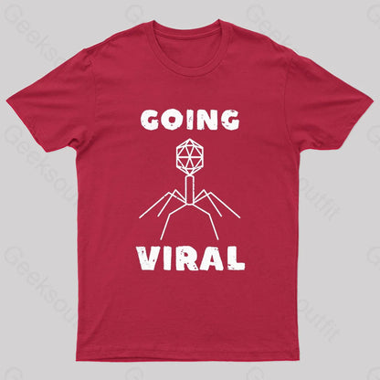 Funny Biology Going Nerd T-Shirt Red / S