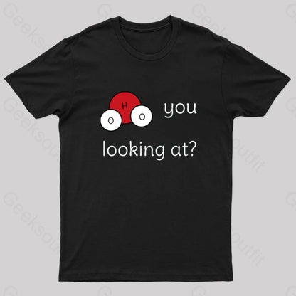 Funny Chemistry Pun Geek T-Shirt Black / S