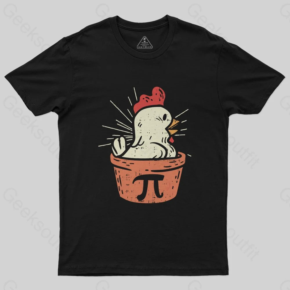 Funny Chicken Pot Pi T-Shirt - Geeksoutfit