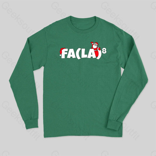 Funny Christmas Math Long Sleeve T-Shirt Green / S