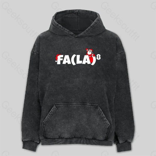 Funny Christmas Math Washed Hoodie M