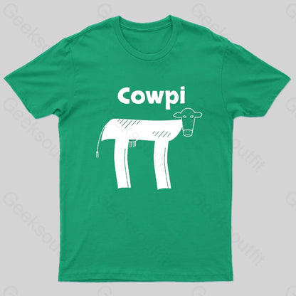 Funny Cowpi T-Shirt Green / S