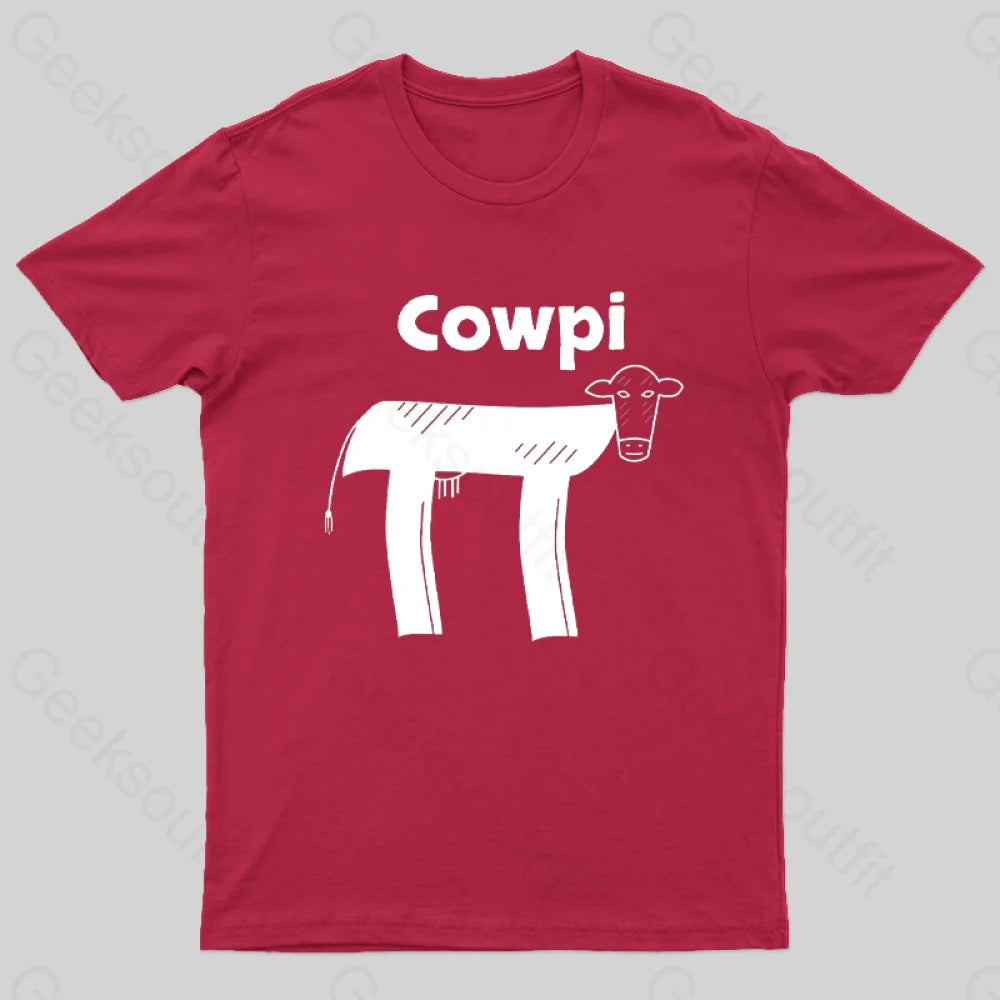 Funny Cowpi T-Shirt Red / S