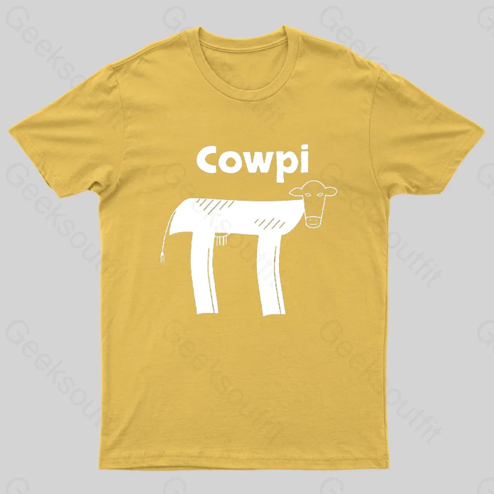 Funny Cowpi T-Shirt Yellow / S