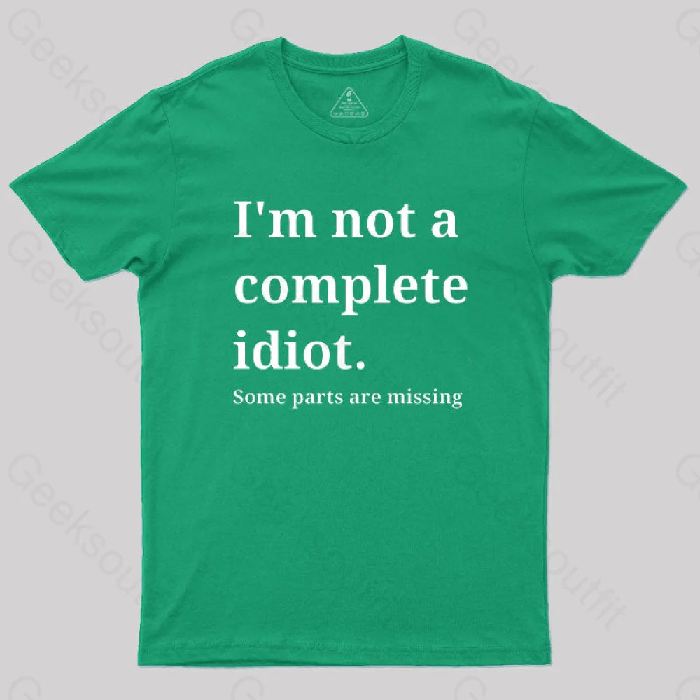 Funny Idiot T-Shirt Green / S