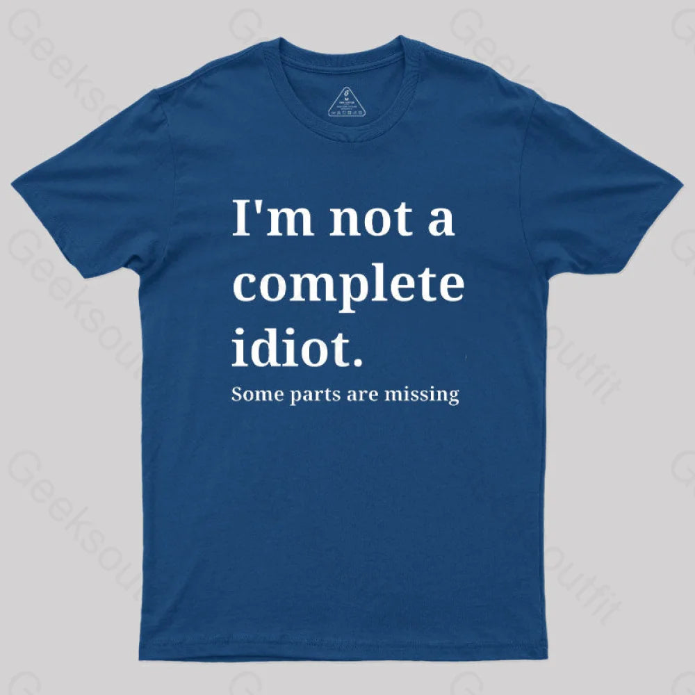 Funny Idiot T-Shirt Navy / S