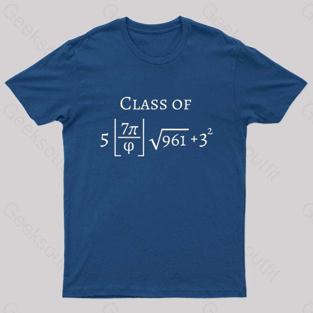 Funny Math Geek T-Shirt Navy / S