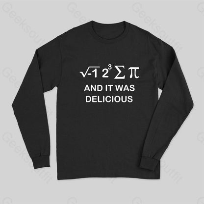 Funny Math Long Sleeve T-Shirt Black / S