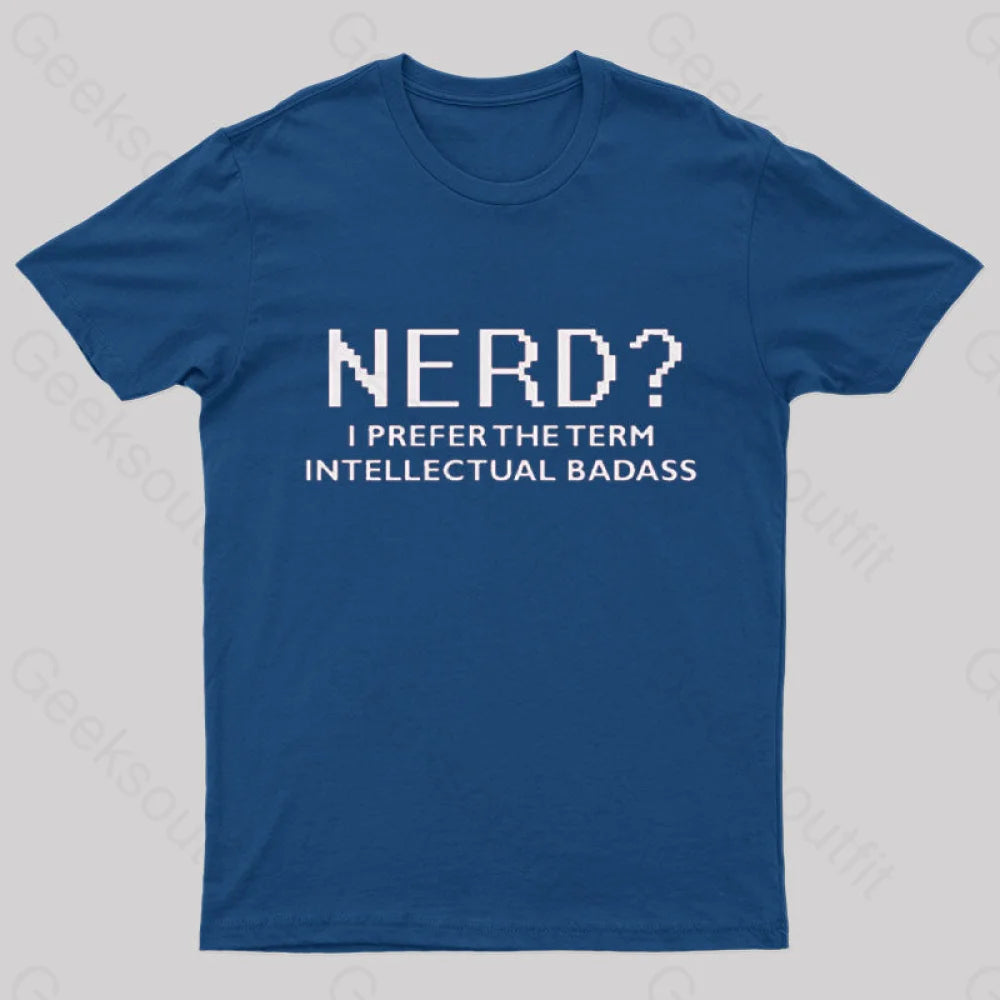 Funny Nerd Geek T-Shirt Navy / S