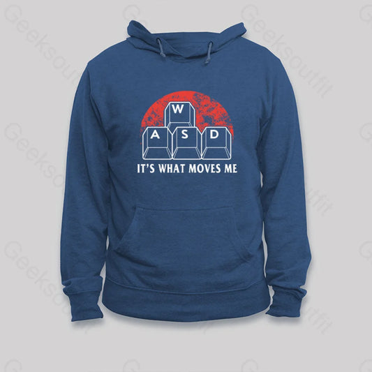 Funny Pc Gamer Computer Nerd Hoodie Dark Blue / S