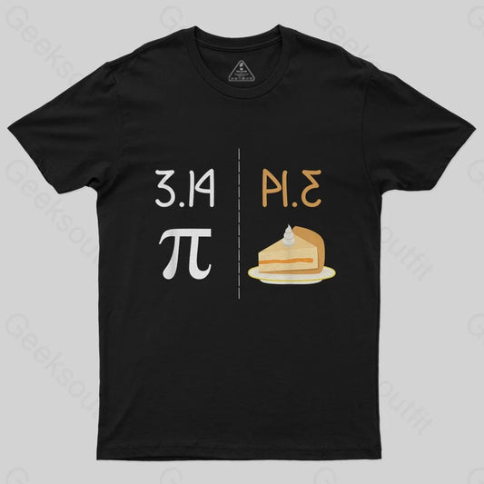 Funny PI Mirror Image Of 3.14 Is PIE T-Shirt - Geeksoutfit