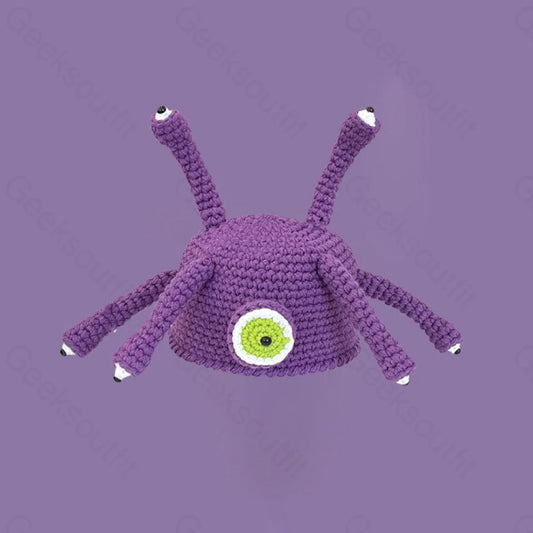 Funny Purple Hexagonal Octopus Hat