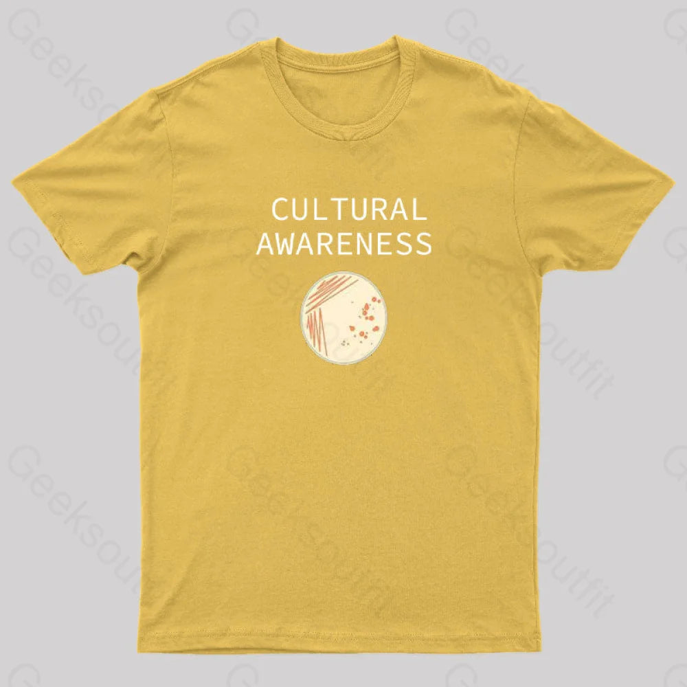 Funny Science Cultural Awareness T-Shirt Yellow / S