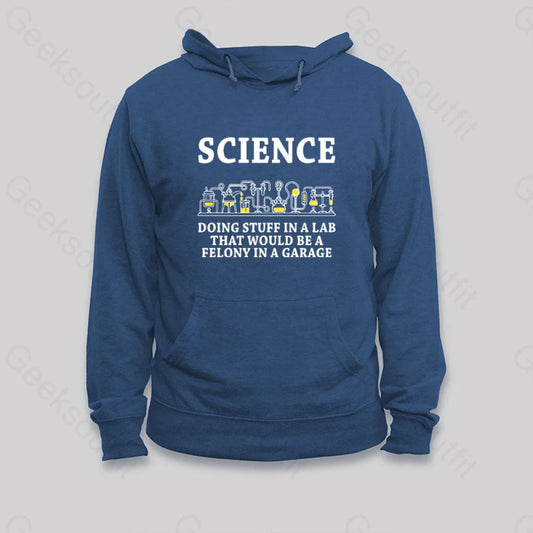 Funny Science Definition Hoodie Dark Blue / S