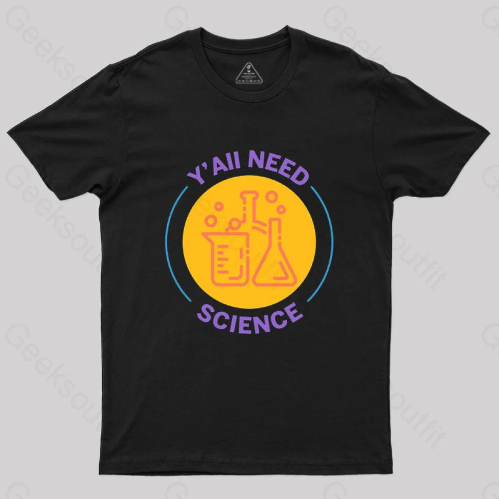 Funny Science T-Shirt Black / S