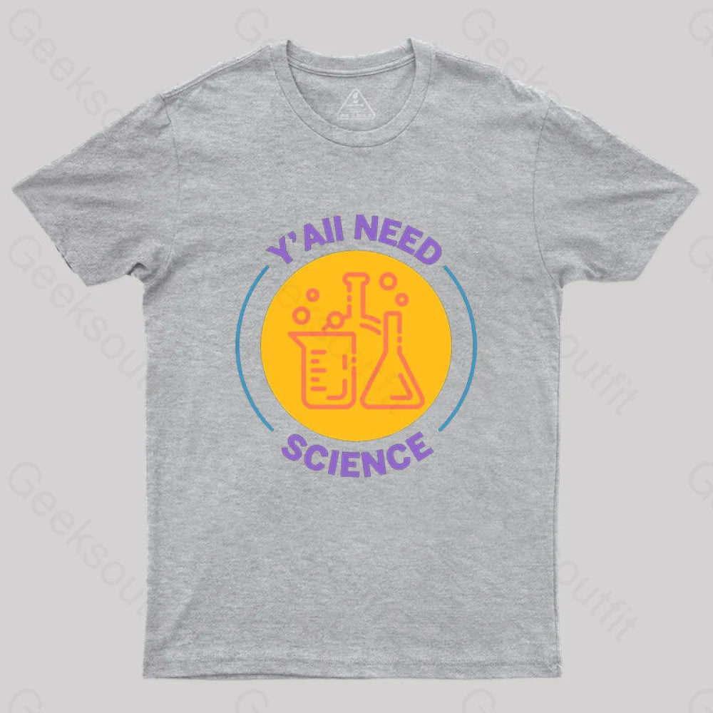 Funny Science T-Shirt Grey / S