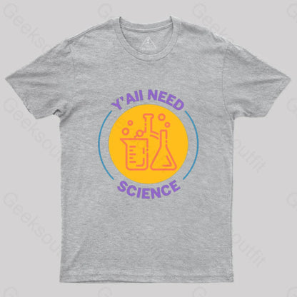 Funny Science T-Shirt Grey / S