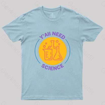 Funny Science T-Shirt Light Blue / S