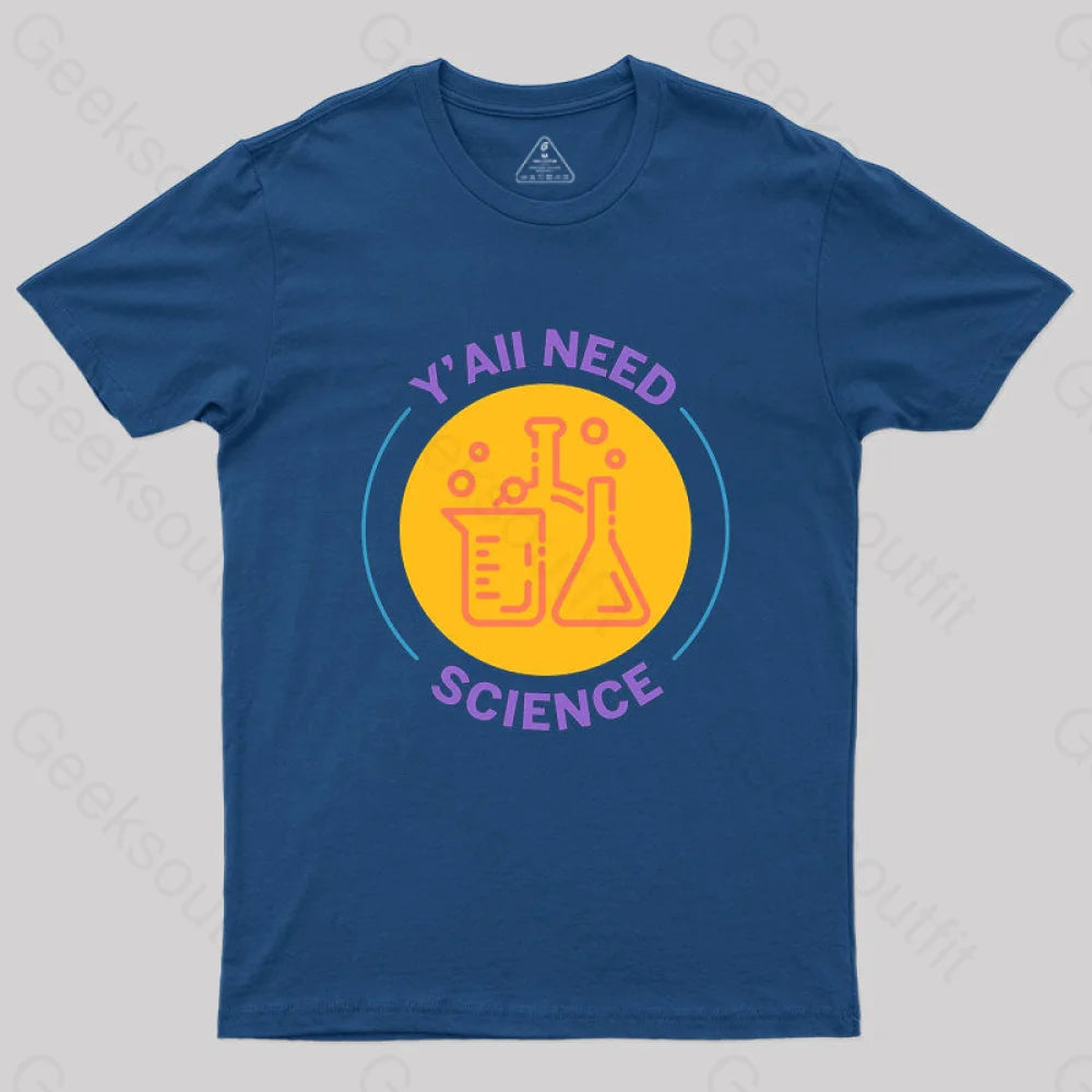 Funny Science T-Shirt Navy / S