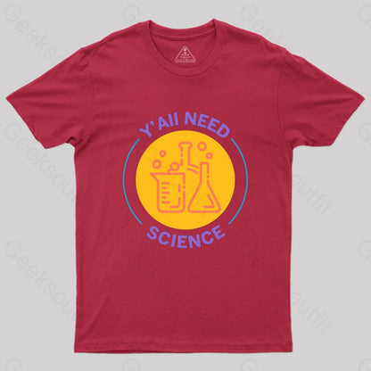 Funny Science T-Shirt Red / S