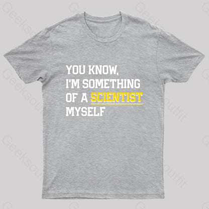 Funny Scientist Meme Physics Programmer Quantum Science Geek T-Shirt Grey / S