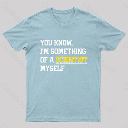 Funny Scientist Meme Physics Programmer Quantum Science Geek T-Shirt Light Blue / S