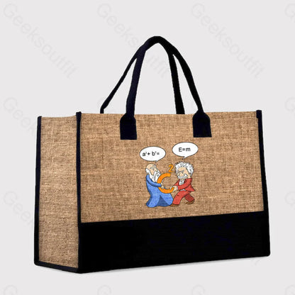 Funny Scientist Nerdy Science Cotton Tote Bag Brown