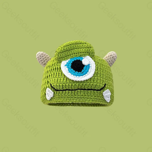 Funny Tooth Green Monster Hat