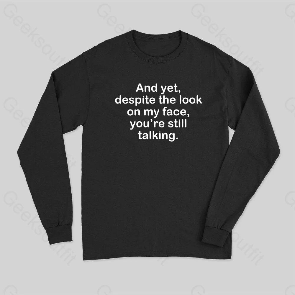 Geeksoutfit Funny Words Long Sleeve T Shirt for Sale online